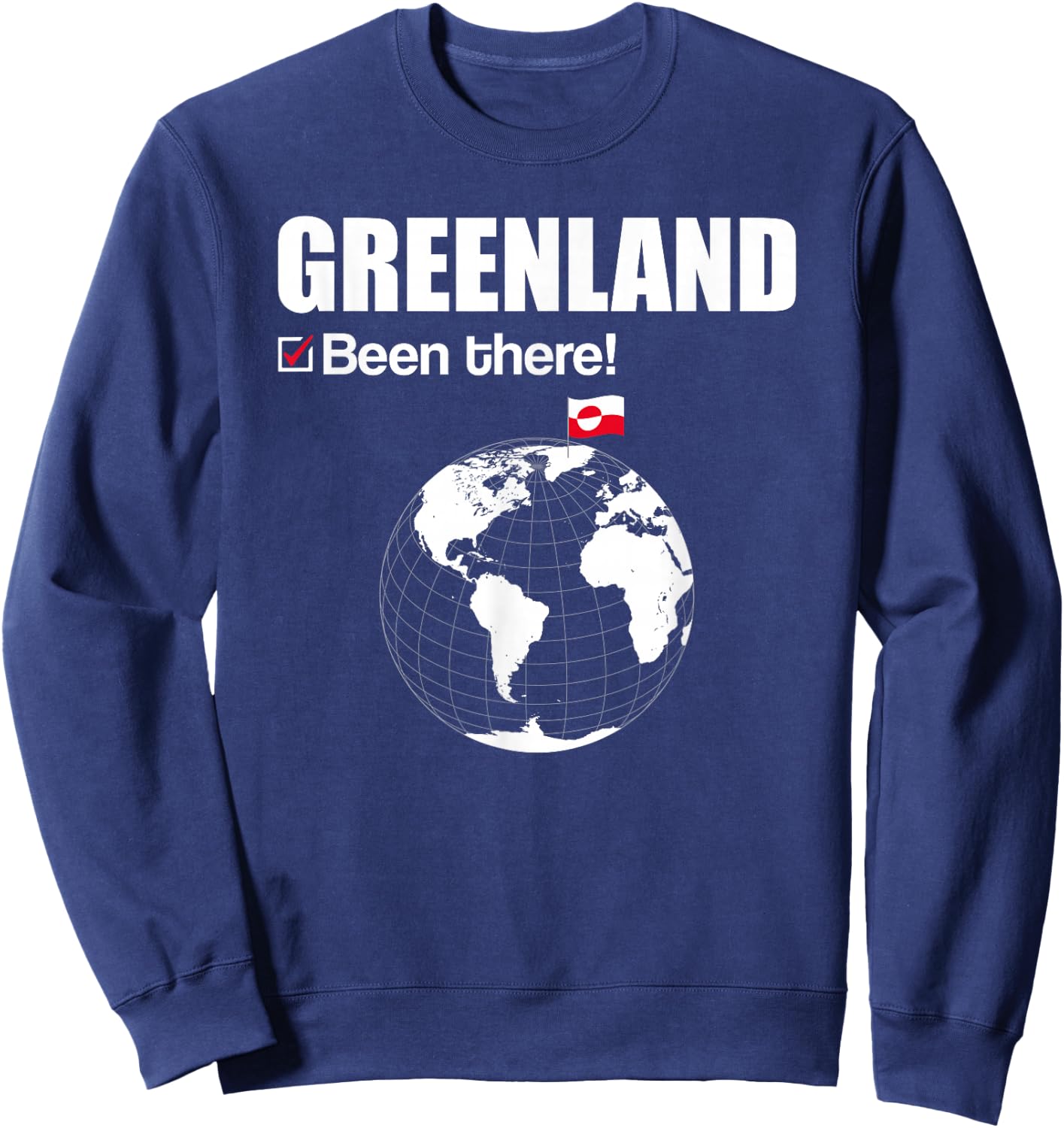 Greenland Been There Icebear Compass Greenland Sweatshirt - Sweatshirt | Navy