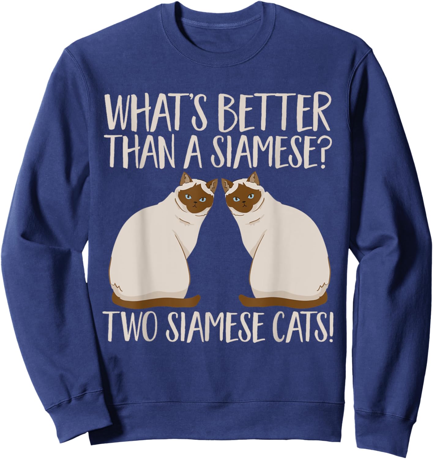 Siamese Cat Sweatshirt - Sweatshirt | Navy