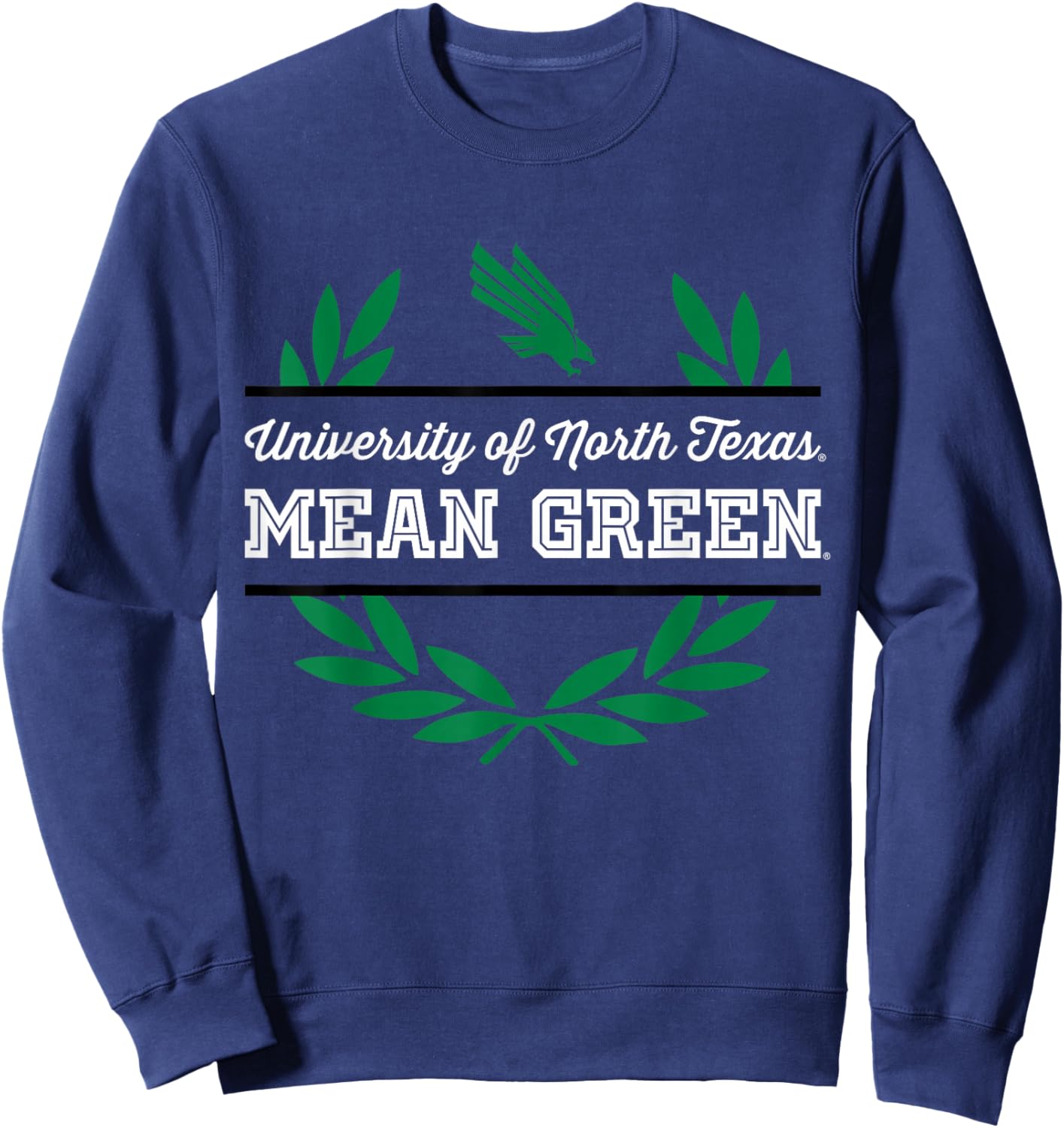 North Texas Mean Green | NCAA University of Merch | 1709EL09 Sweatshirt - Sweatshirt | Navy
