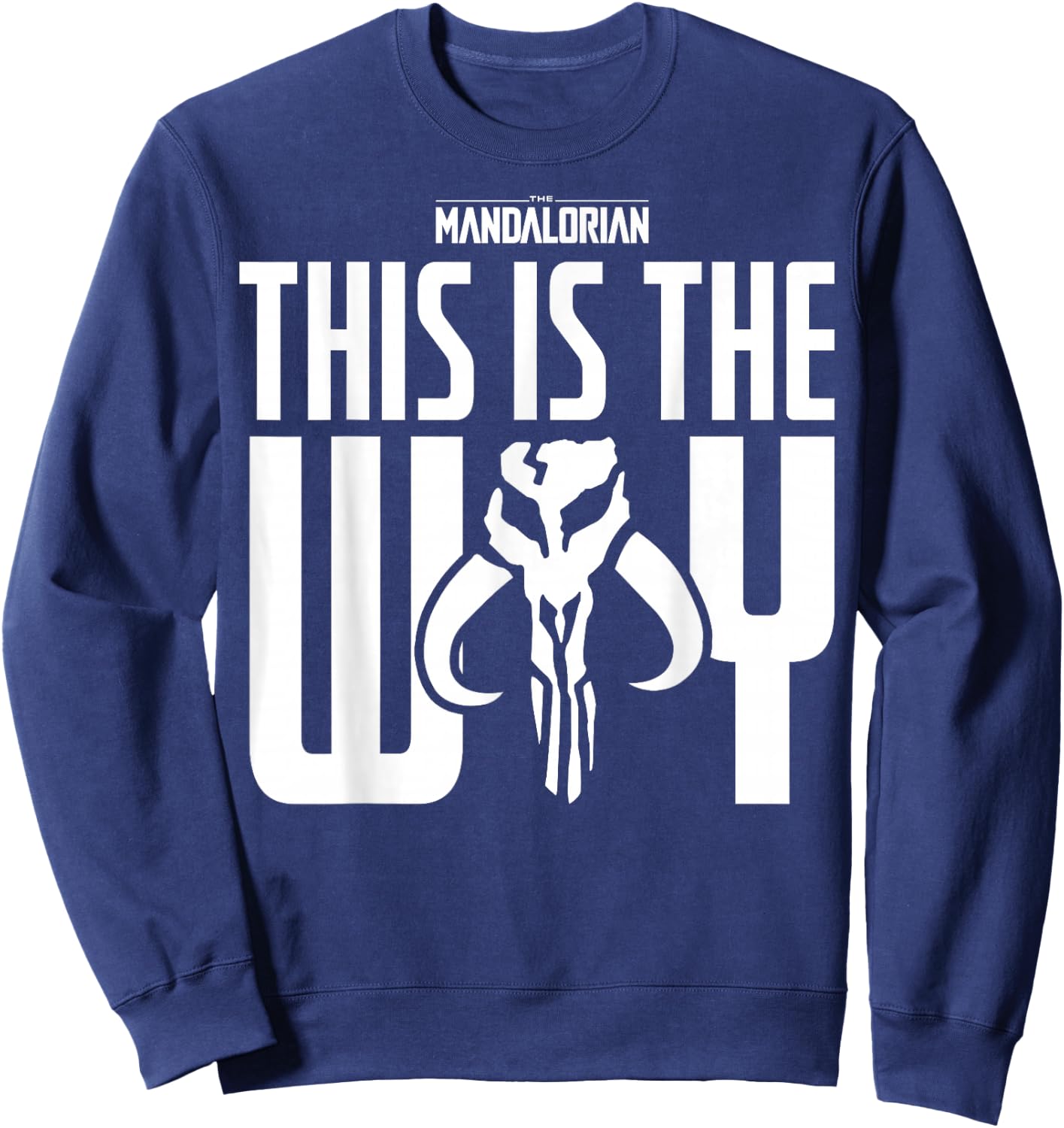 Star Wars The Mandalorian This Is The Way Mythosaur Block Sweatshirt - Sweatshirt | Navy