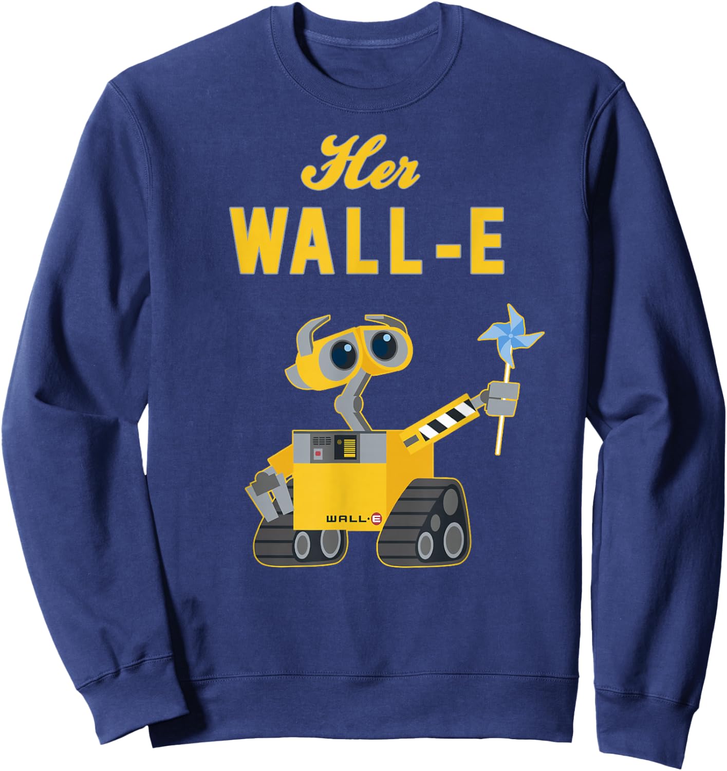 Disney Pixar Wall-E Her Wall-E Couples Small Sweatshirt - Sweatshirt | Navy