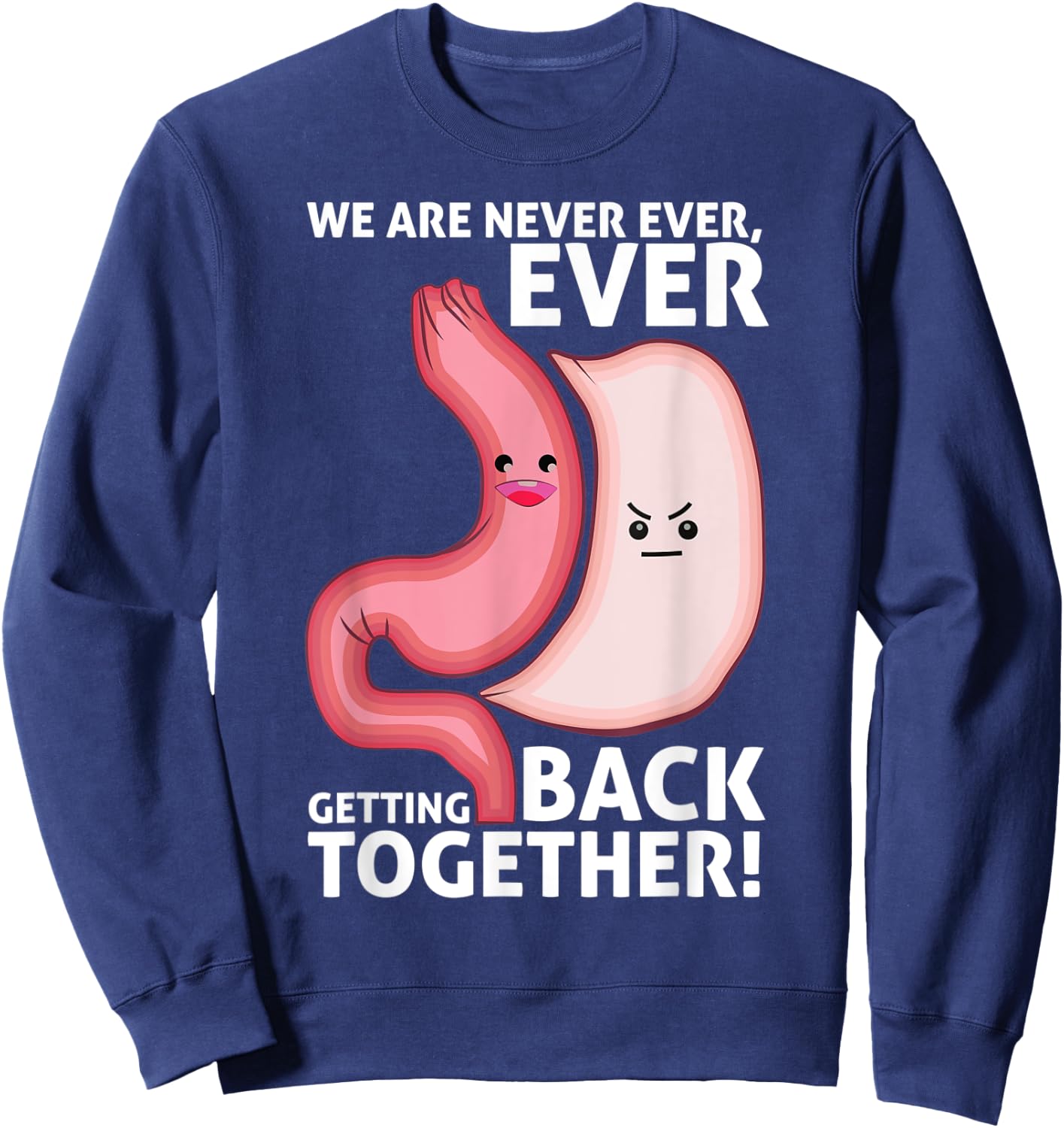 Gastric Stomach Surgery Weight Loss Medical Awareness Sweatshirt - Sweatshirt | Navy