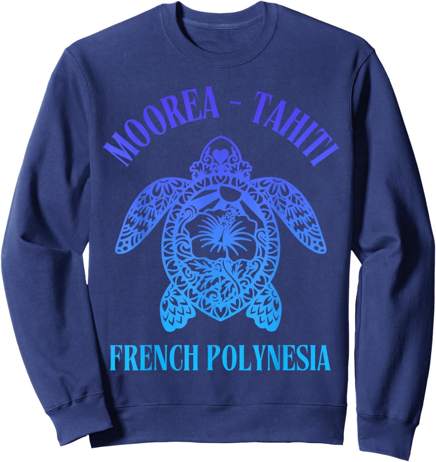 French Polynesia Moorea Tahiti Sweatshirt - Sweatshirt | Navy