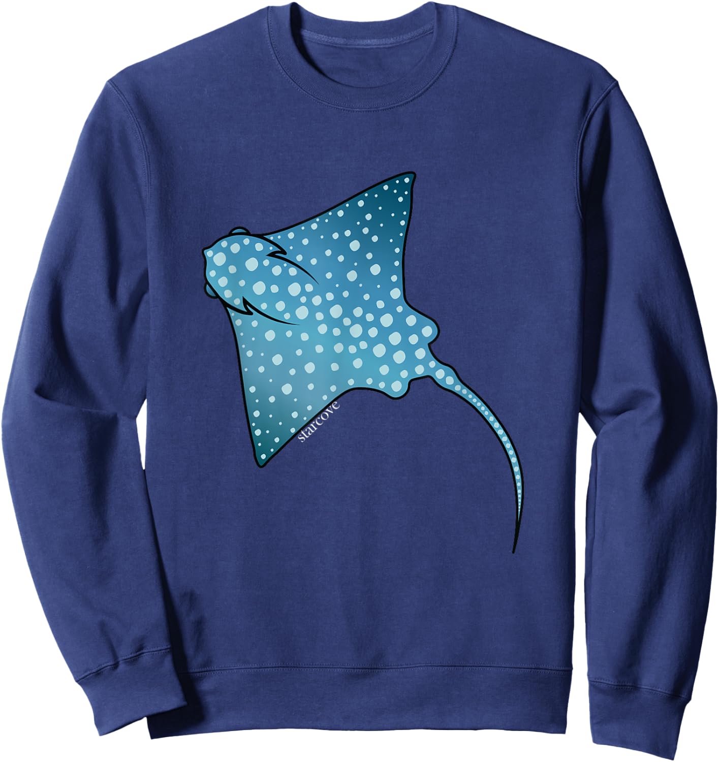 Spotted Eagle Rays Stingray Marine Animals Lover Fish Ocean Sweatshirt - Sweatshirt | Navy
