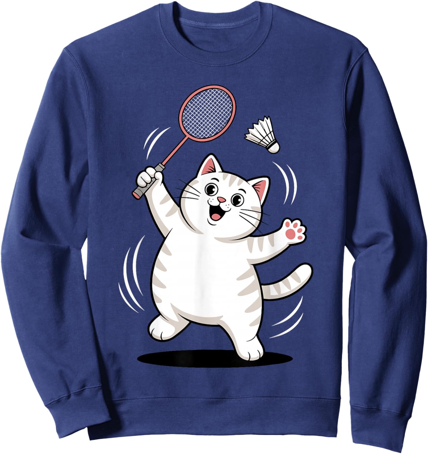 Cool Badminton Art Women Badminton Lover Badminton Sweatshirt - Sweatshirt | Navy