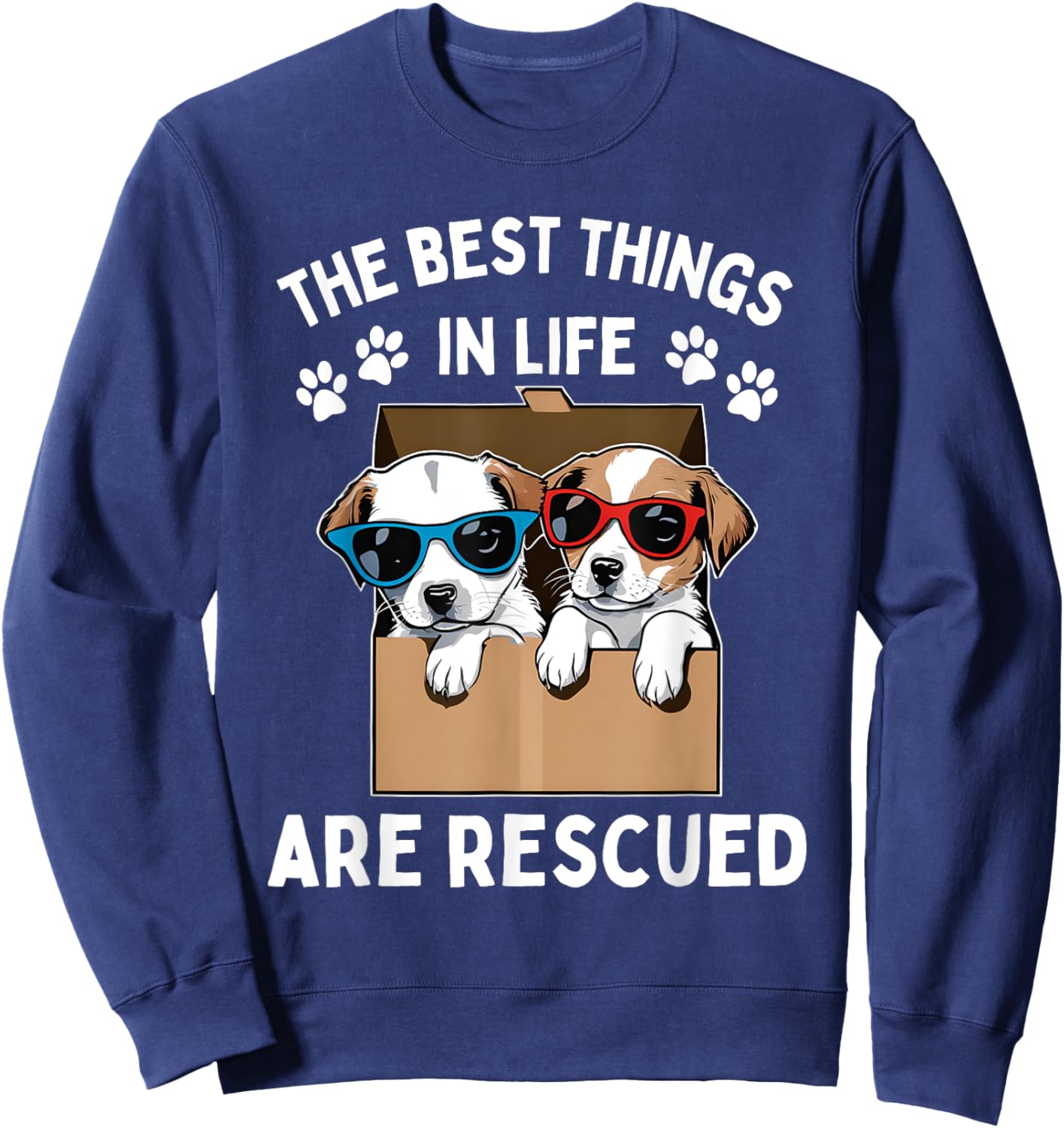 Cool Animal Rescue Art Women Animal Rescuer Lover Sweatshirt - Sweatshirt | Navy
