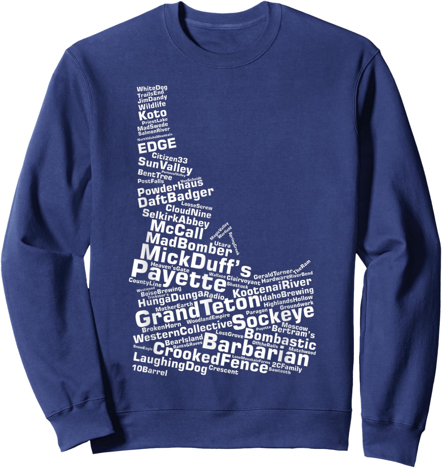 Idaho Breweries Sweatshirt - Sweatshirt | Navy
