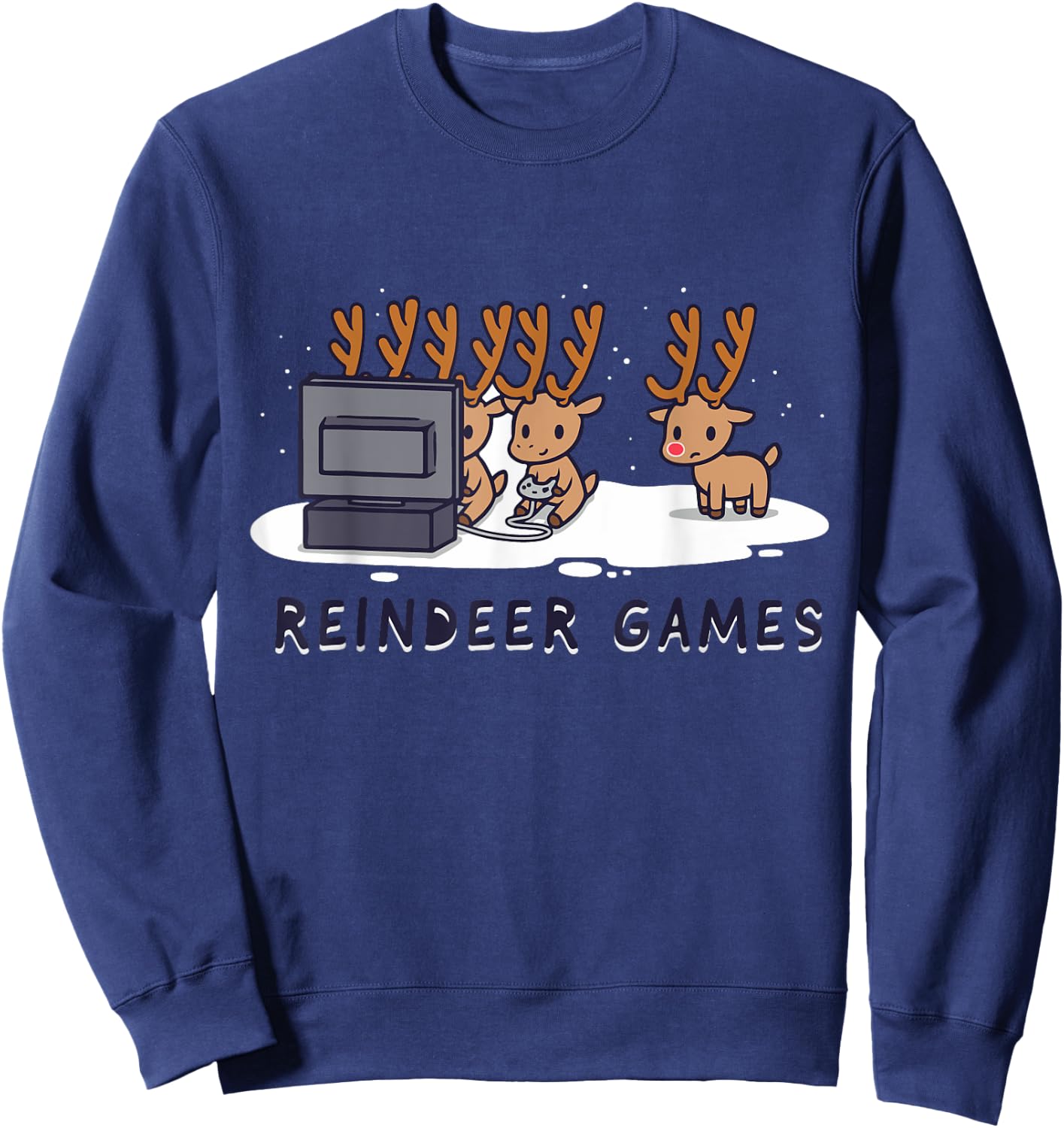Reindeer Game Halloween Christmas Xmas Gift Sweatshirt - Sweatshirt | Navy