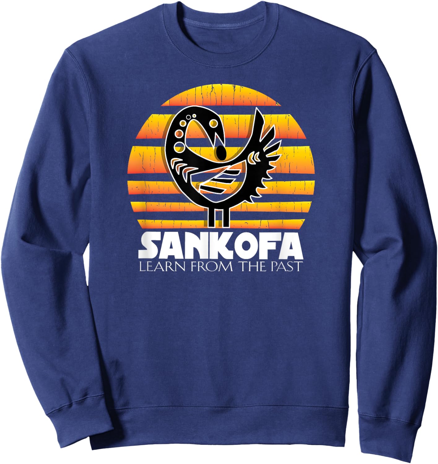 Sankofa - Learn From The Past African Gift Sweatshirt - Sweatshirt | Navy