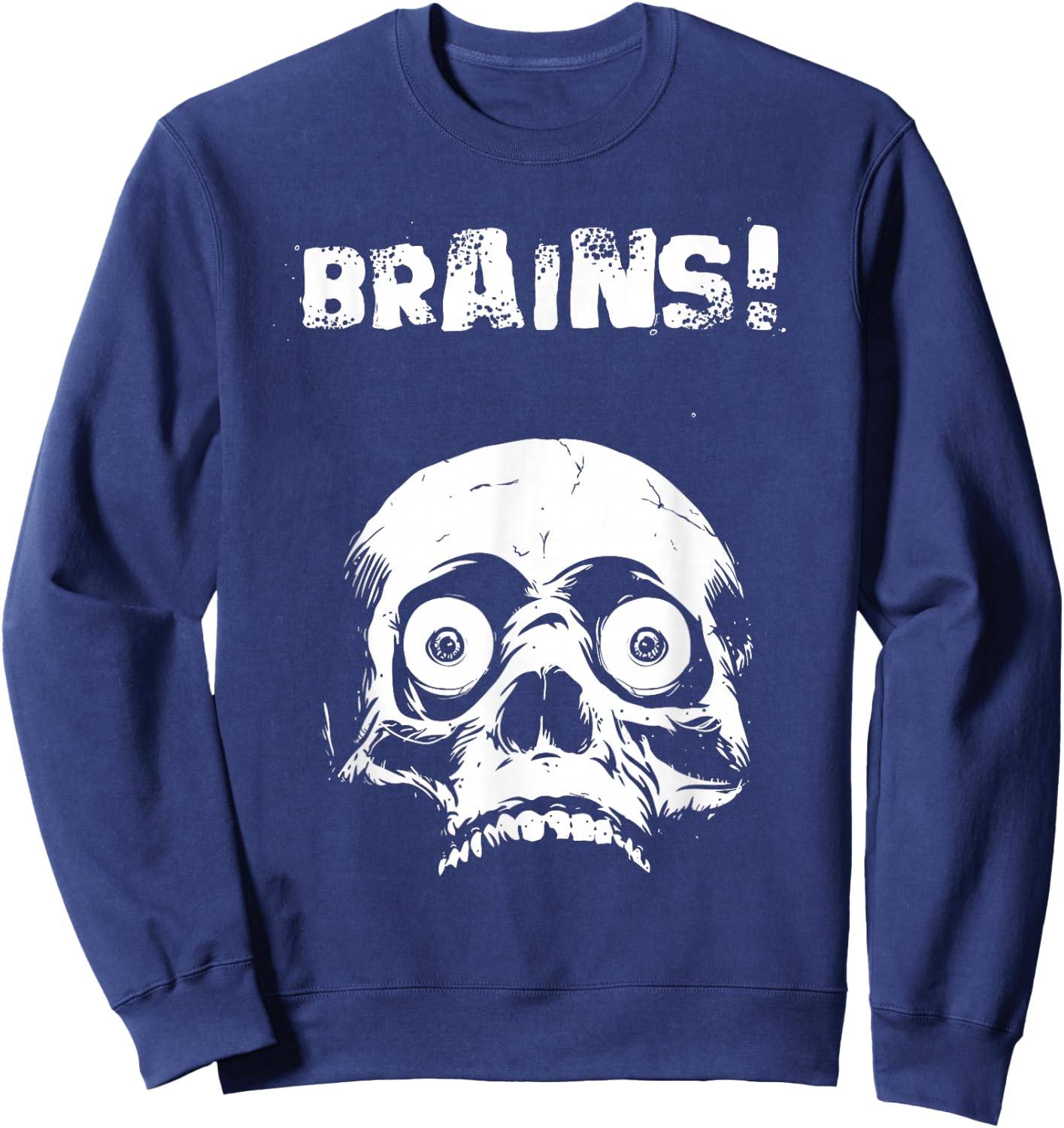 The Zombie & Gifts Company -Adults, -Kids Black Halloween Zombie Sweatshirt - Sweatshirt | Navy