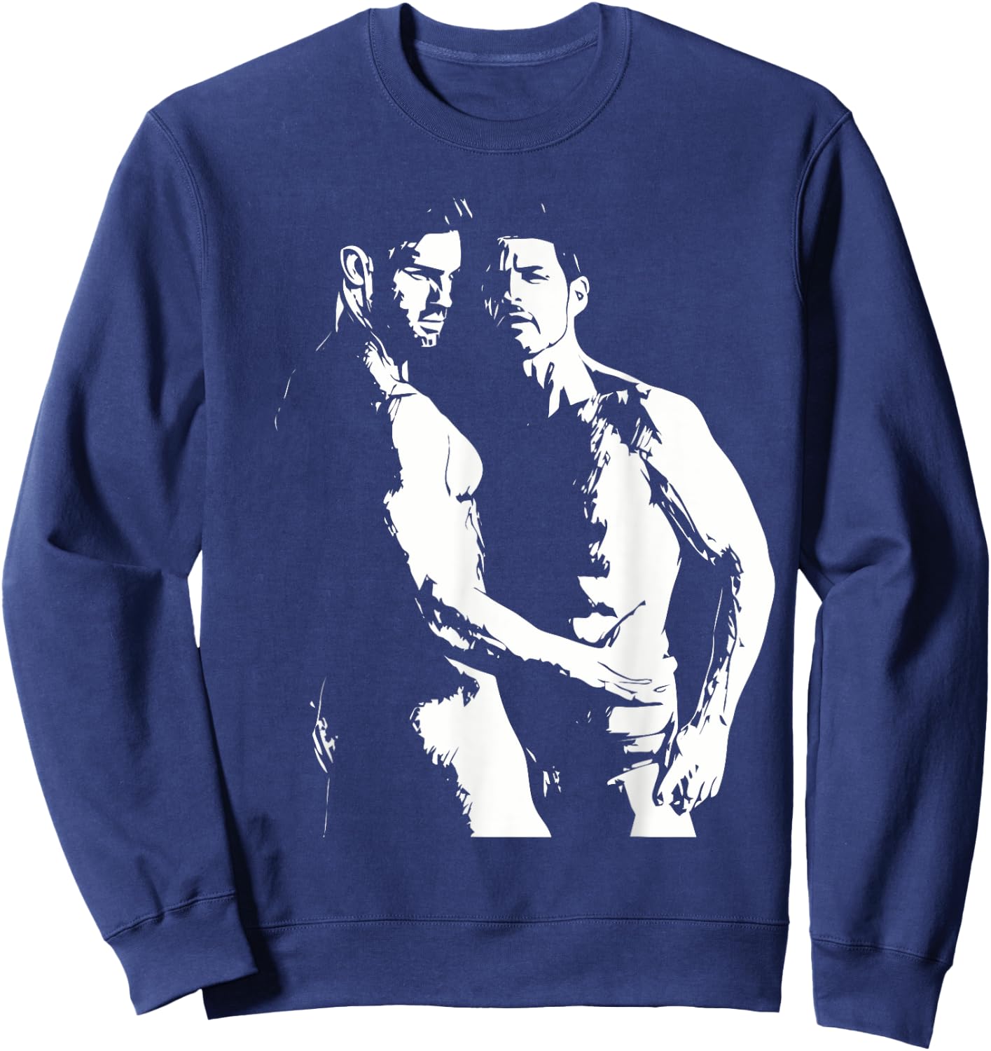 Naked Male Couple Gay Art Erotica Sweatshirt - Sweatshirt | Navy