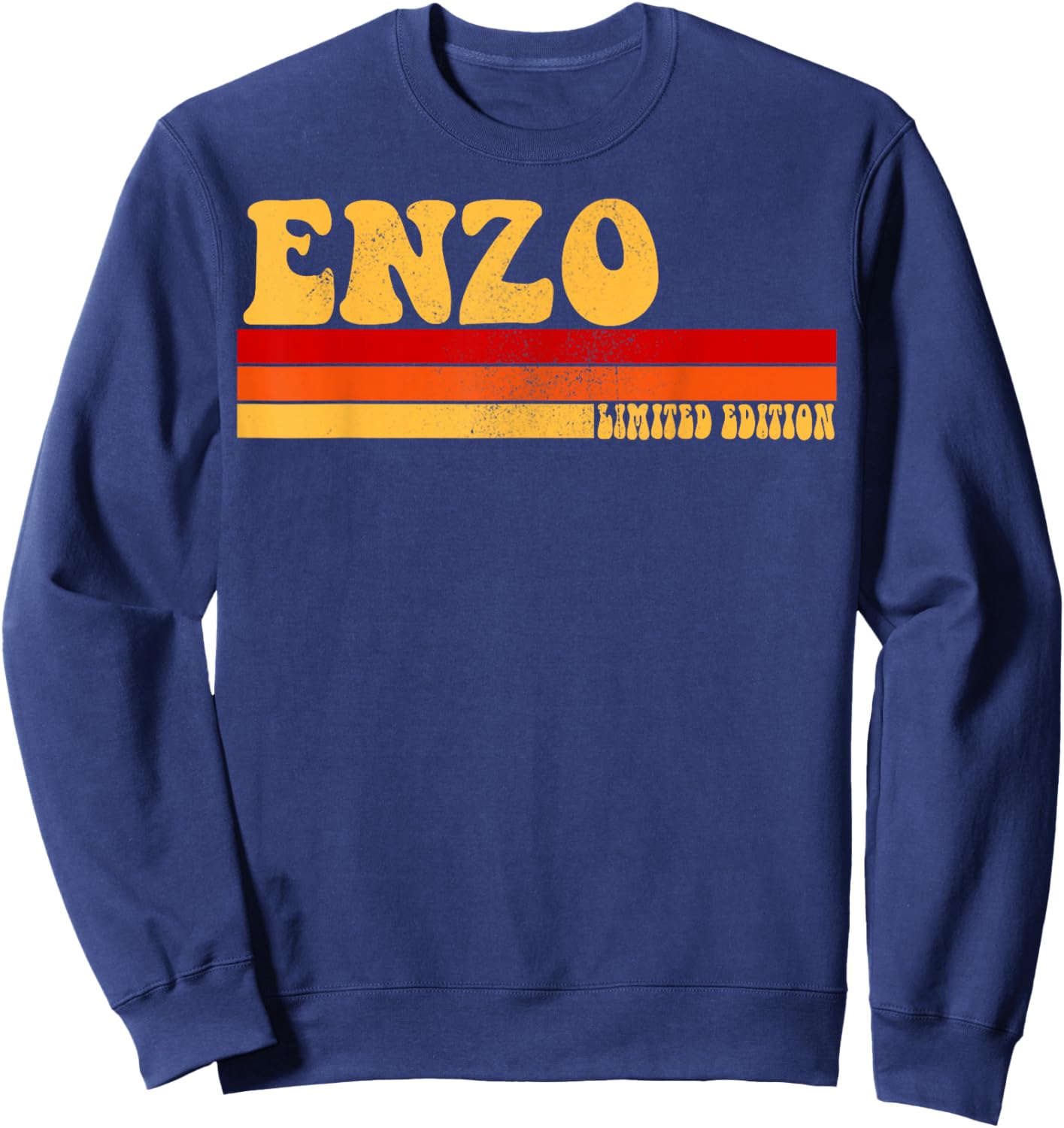 ENZO Name Personalized Idea Men Retro Vintage ENZO Sweatshirt - Sweatshirt | Navy