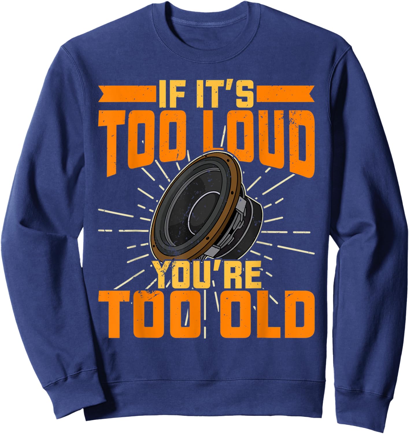Subwoofer sound engineer audio synthesizer music mixer Sweatshirt - Sweatshirt | Navy