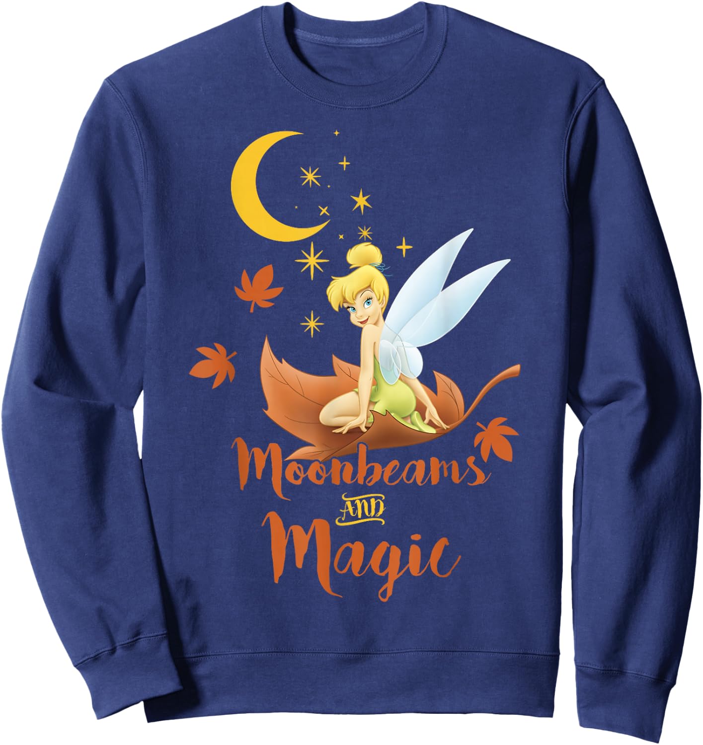 Disney Peter Pan Tinker Bell Fall Moonbeams & Magic Logo Sweatshirt - Sweatshirt | Navy
