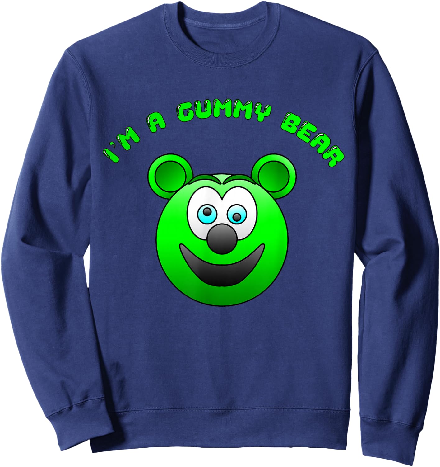 Funny Cute Kids I'm a Gummy Bear Cartoon Sweatshirt - Sweatshirt | Navy