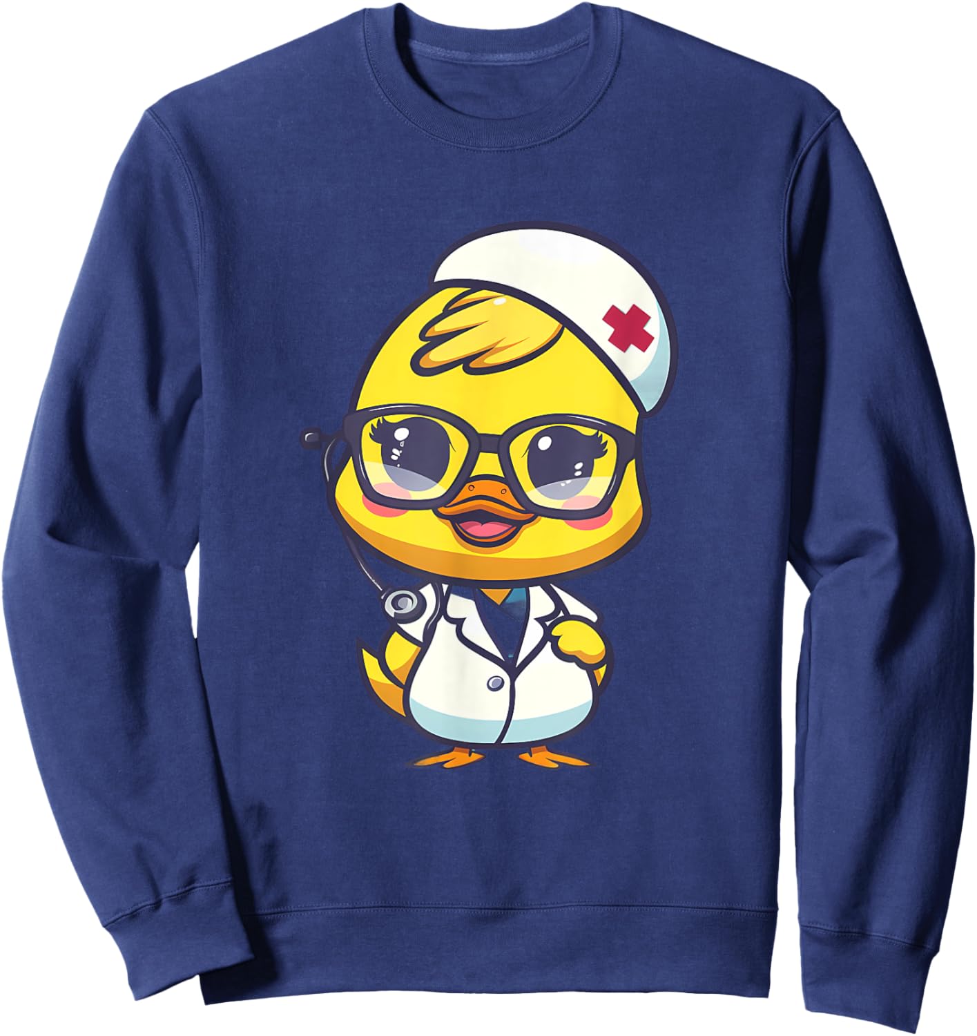 Rubber Duck Nurse Rubber Duck Doctor Healthcare Nursing Sweatshirt - Sweatshirt | Navy