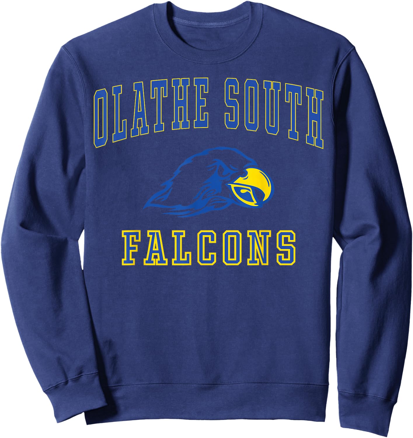 Olathe South High School Falcons C1 Sweatshirt - Sweatshirt | Navy