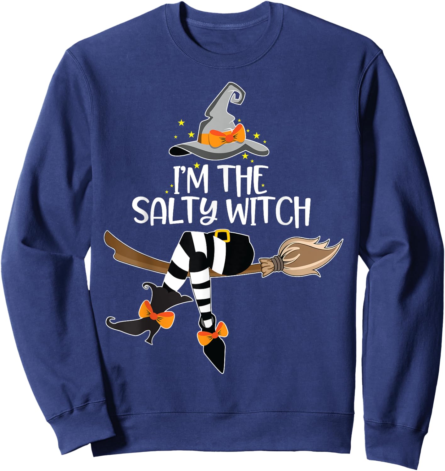Im the Salty Witch Halloween Matching Group Costume Sweatshirt - Sweatshirt | Navy