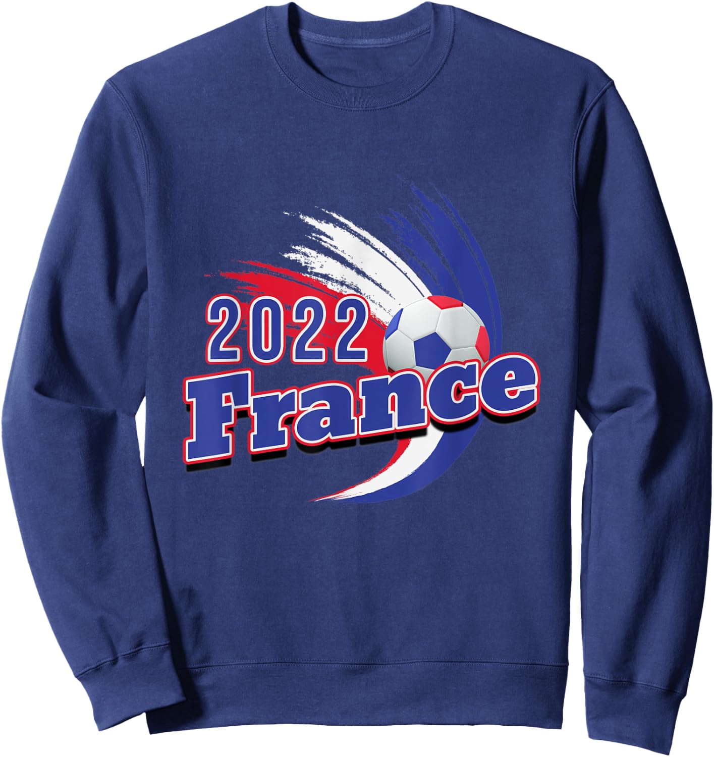 Les Bleus 2022 French Soccer France Vintage Retro Football Sweatshirt - Sweatshirt | Navy