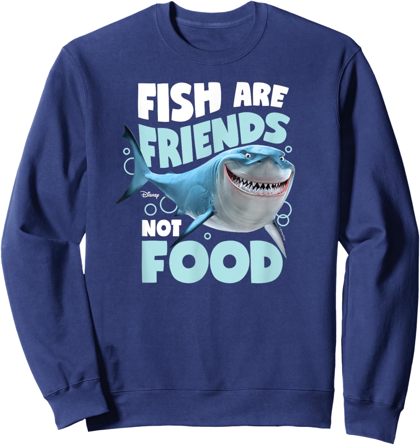 Finding Nemo - Fish Are Friends, Not Food Sweatshirt - Sweatshirt | Navy