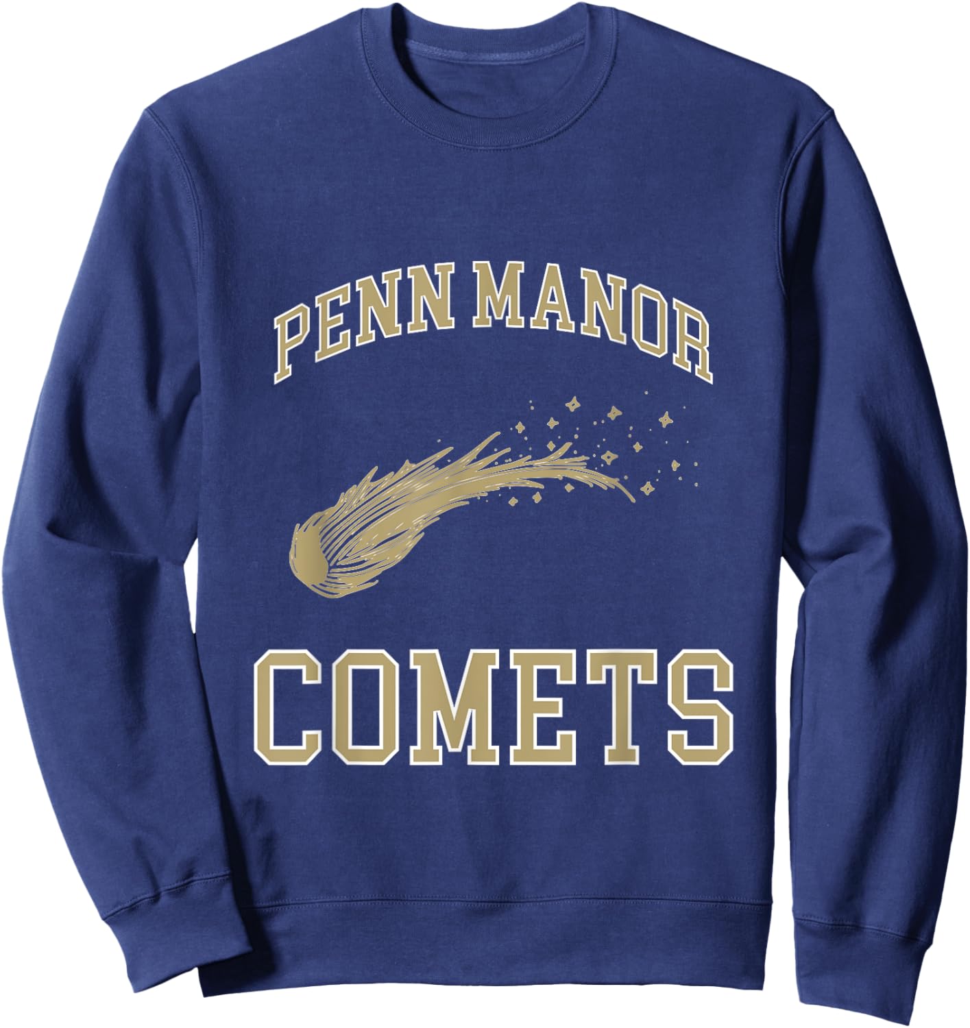 Penn Manor Comets Vintage High School Spirit Wear Sweatshirt - Sweatshirt | Navy