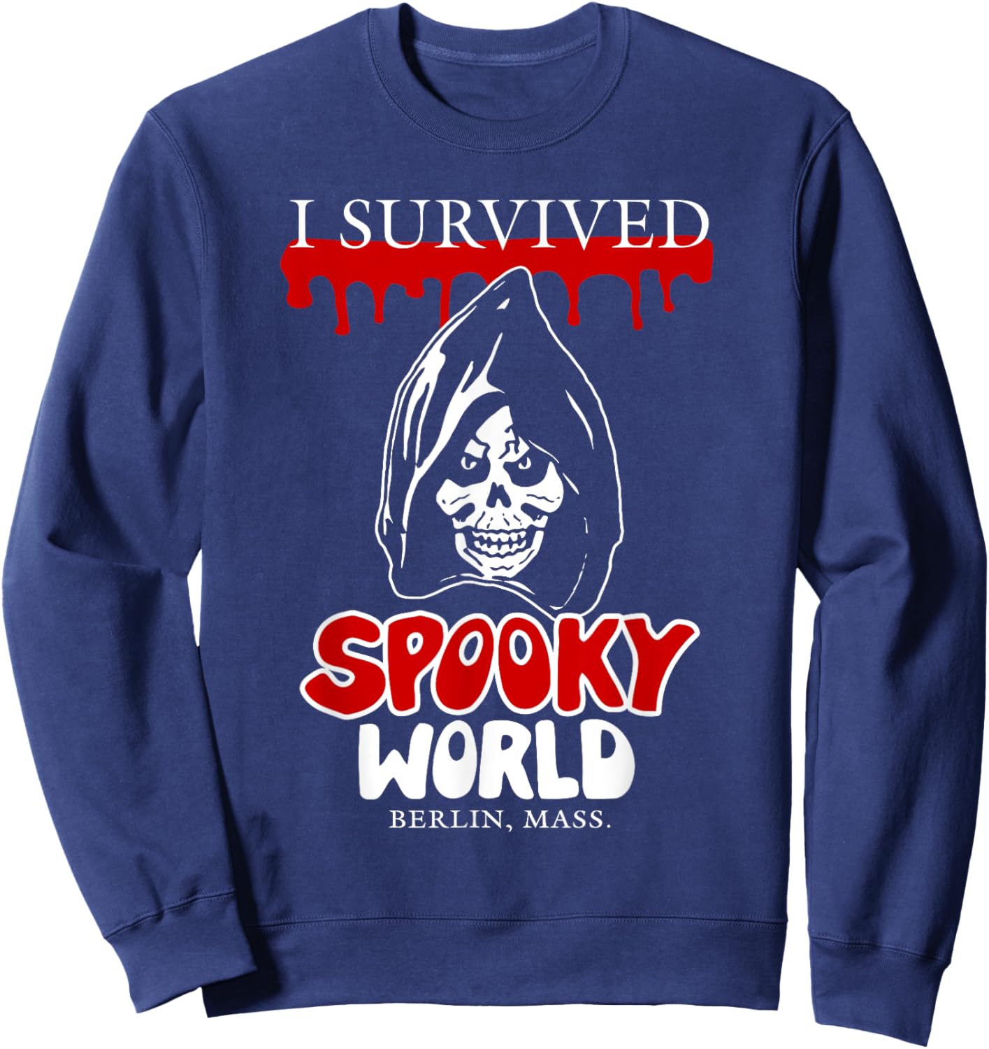 I Survived Spooky World funny design Sweatshirt - Sweatshirt | Navy