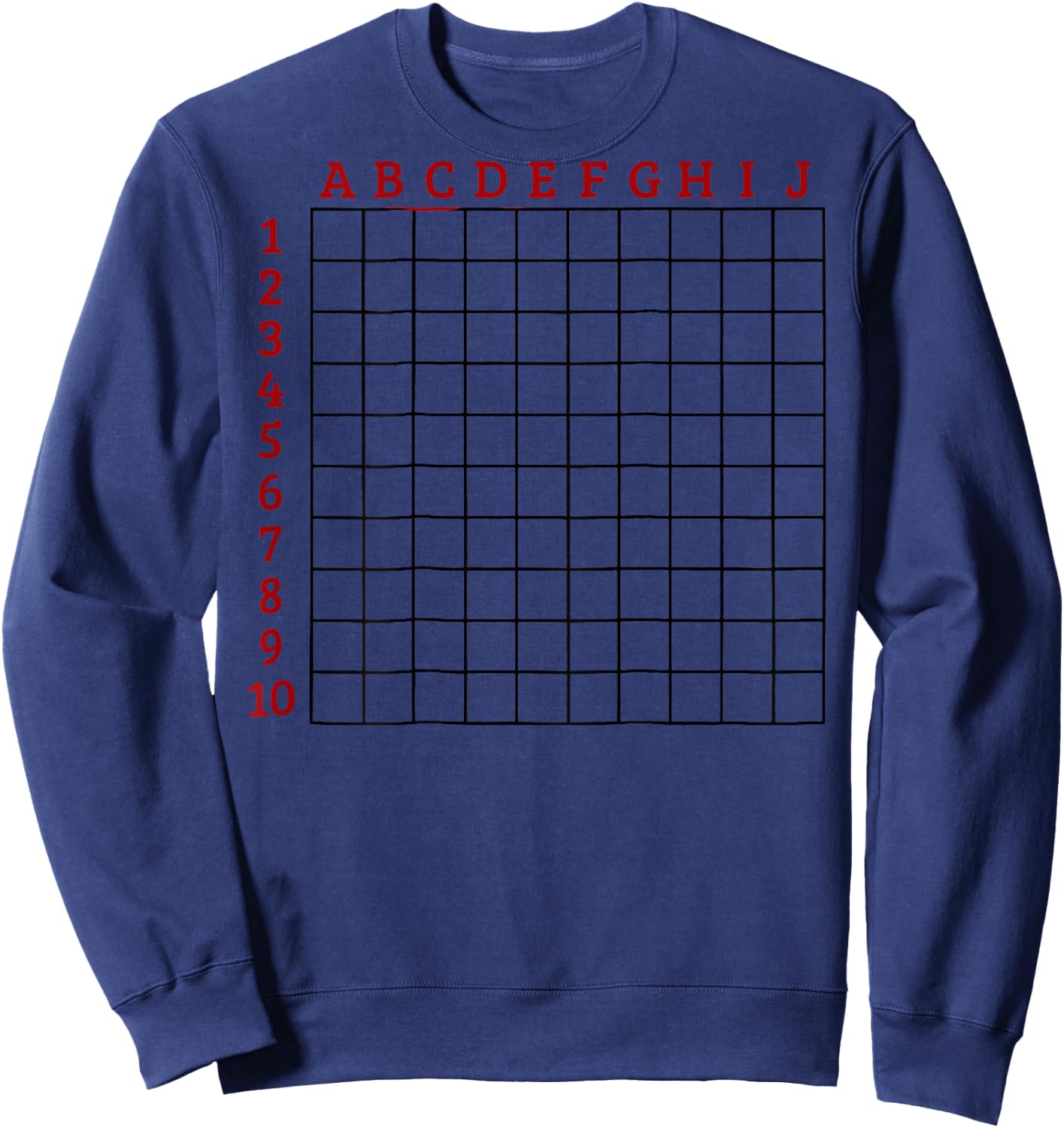 Scratch My Back Funny Grid (on back) Sweatshirt - Sweatshirt | Navy
