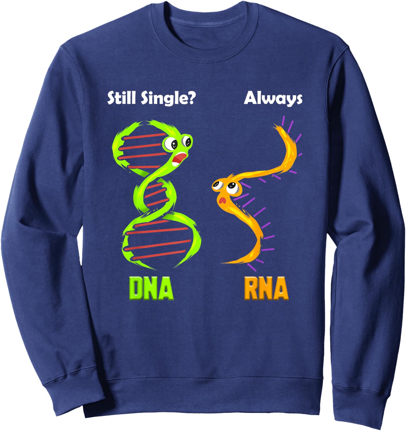 Biology Gift biologists, genetics, researchers, organic students Sweatshirt - Sweatshirt | Navy