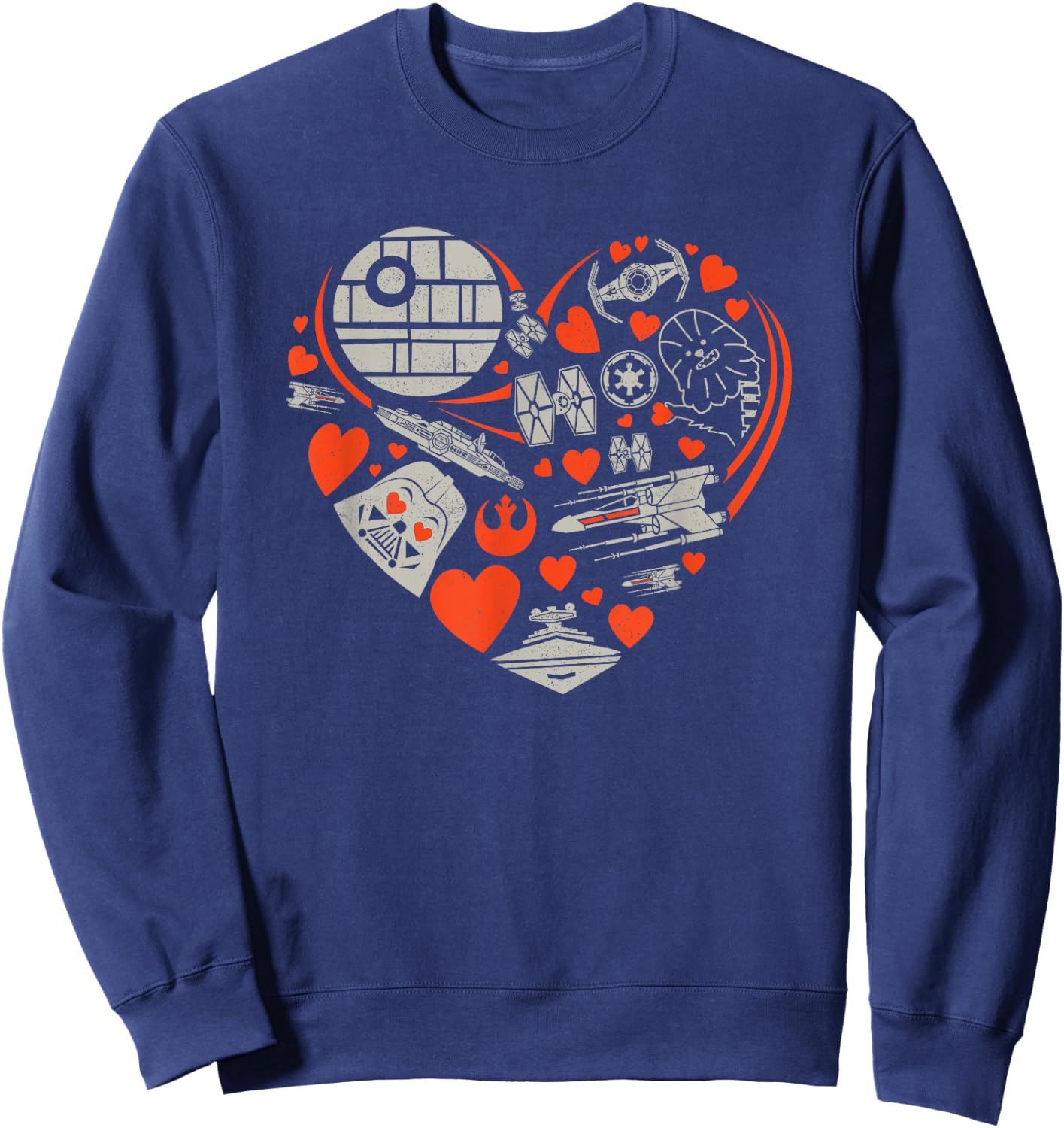 Star Wars Valentine's Day Heart Galaxy Sweatshirt - Sweatshirt | Navy