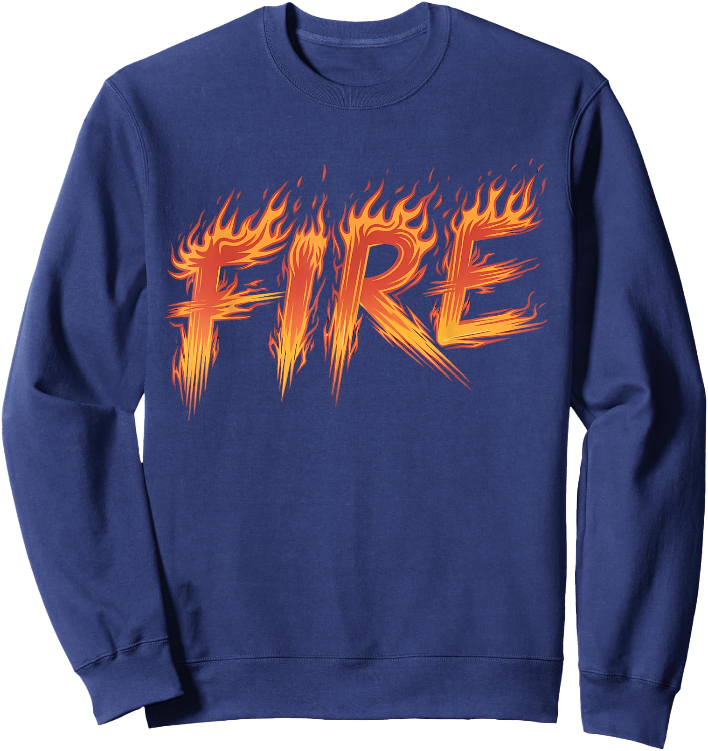 Fire Halloween Costume Fire Ice Matching Couples Sweatshirt - Sweatshirt | Navy