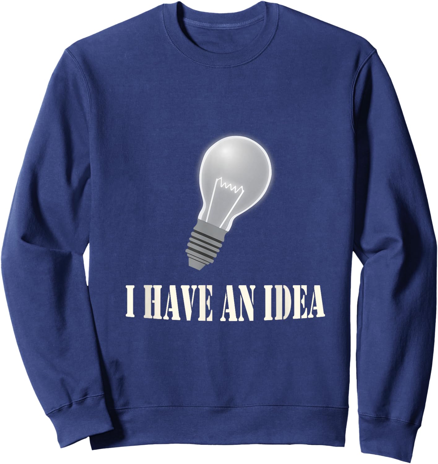 Ich habe eine Idee | Lamp Sweatshirt - Sweatshirt | Navy