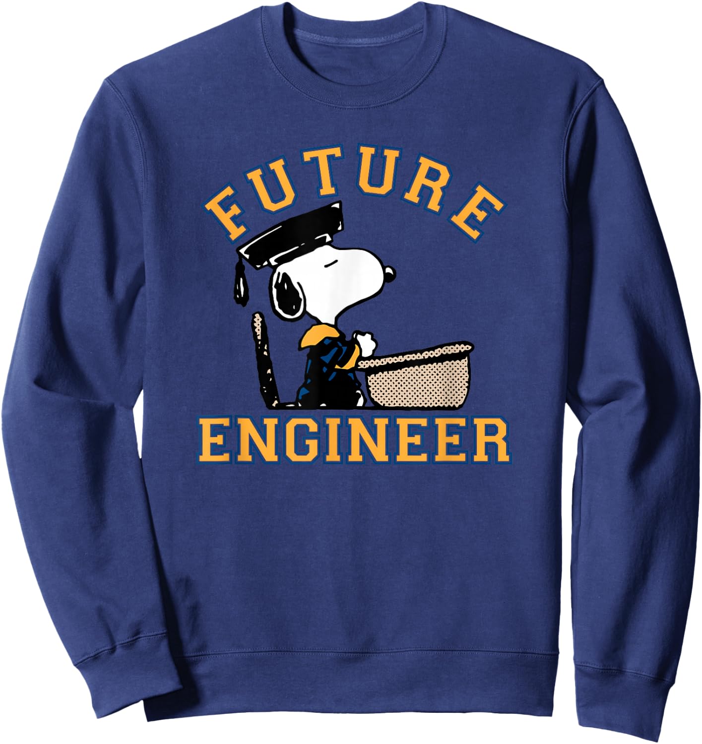 Peanuts Graduation Future Engineer Snoopy Sweatshirt - Sweatshirt | Navy