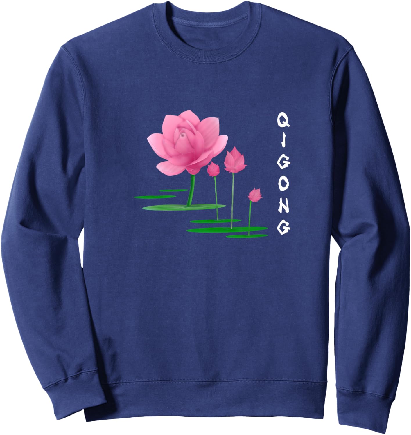 Lotus Tai Chi & Qi Gong Instructors & Practitioners Uniform Sweatshirt - Sweatshirt | Navy
