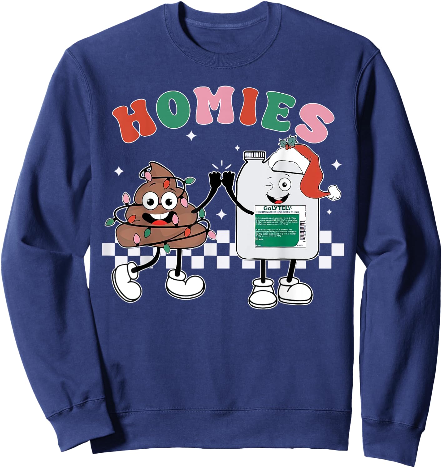 Funny Gastroenterologists Gastro Nurse Endo Nurse Christmas Sweatshirt - Sweatshirt | Navy
