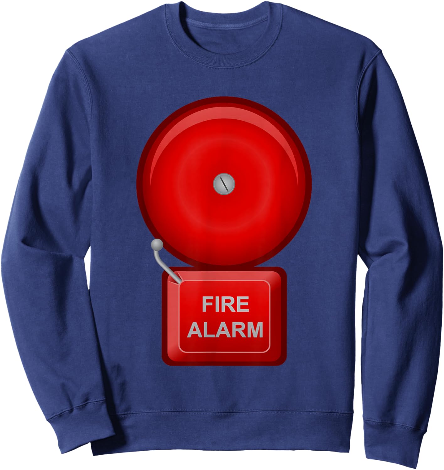 Fire Alarm Costume Shirt Funny Group Matching Halloween Sweatshirt - Sweatshirt | Navy