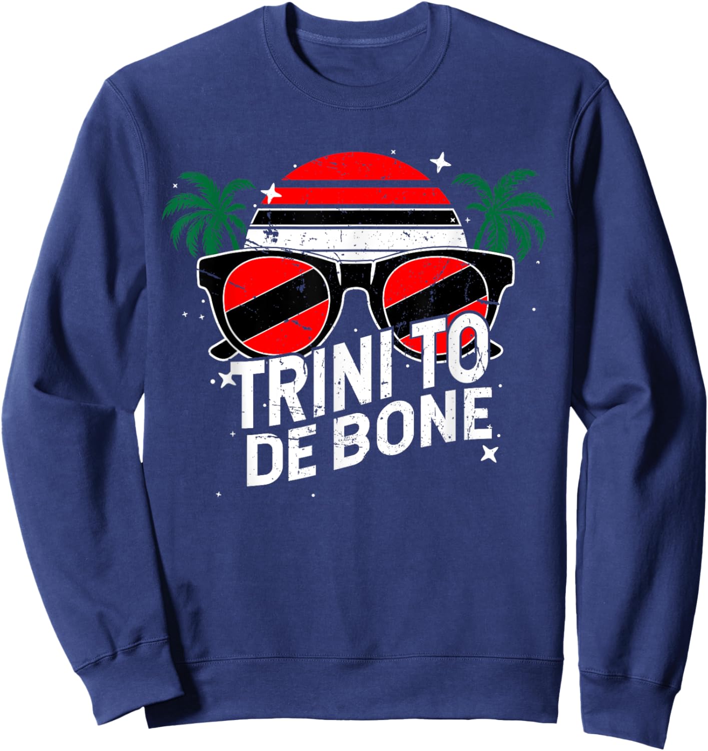 Trini To De Bone Trinidad And Tobago Sweatshirt - Sweatshirt | Navy