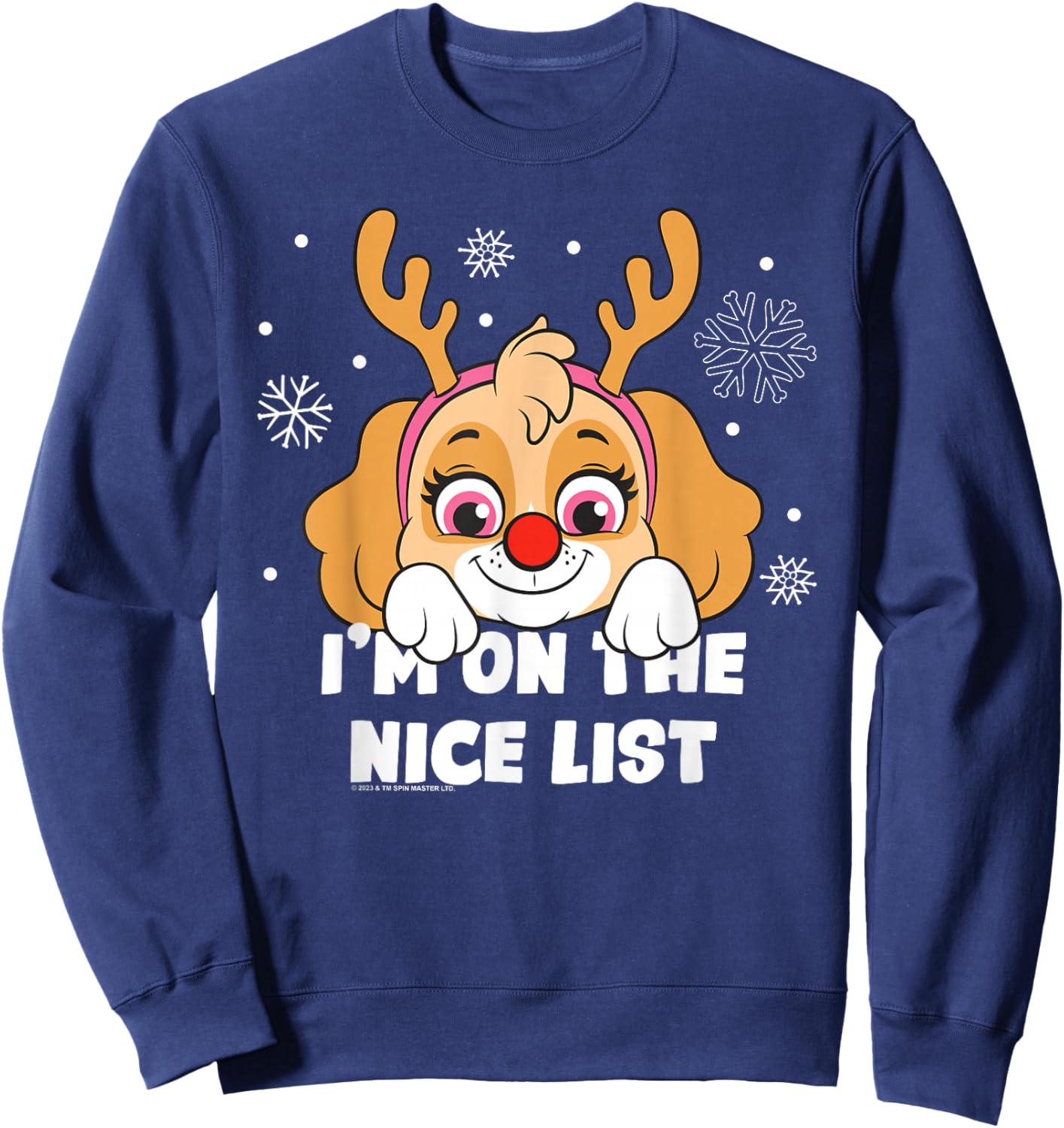 Paw Patrol Skye Nice Christmas List Sweatshirt - Sweatshirt | Navy