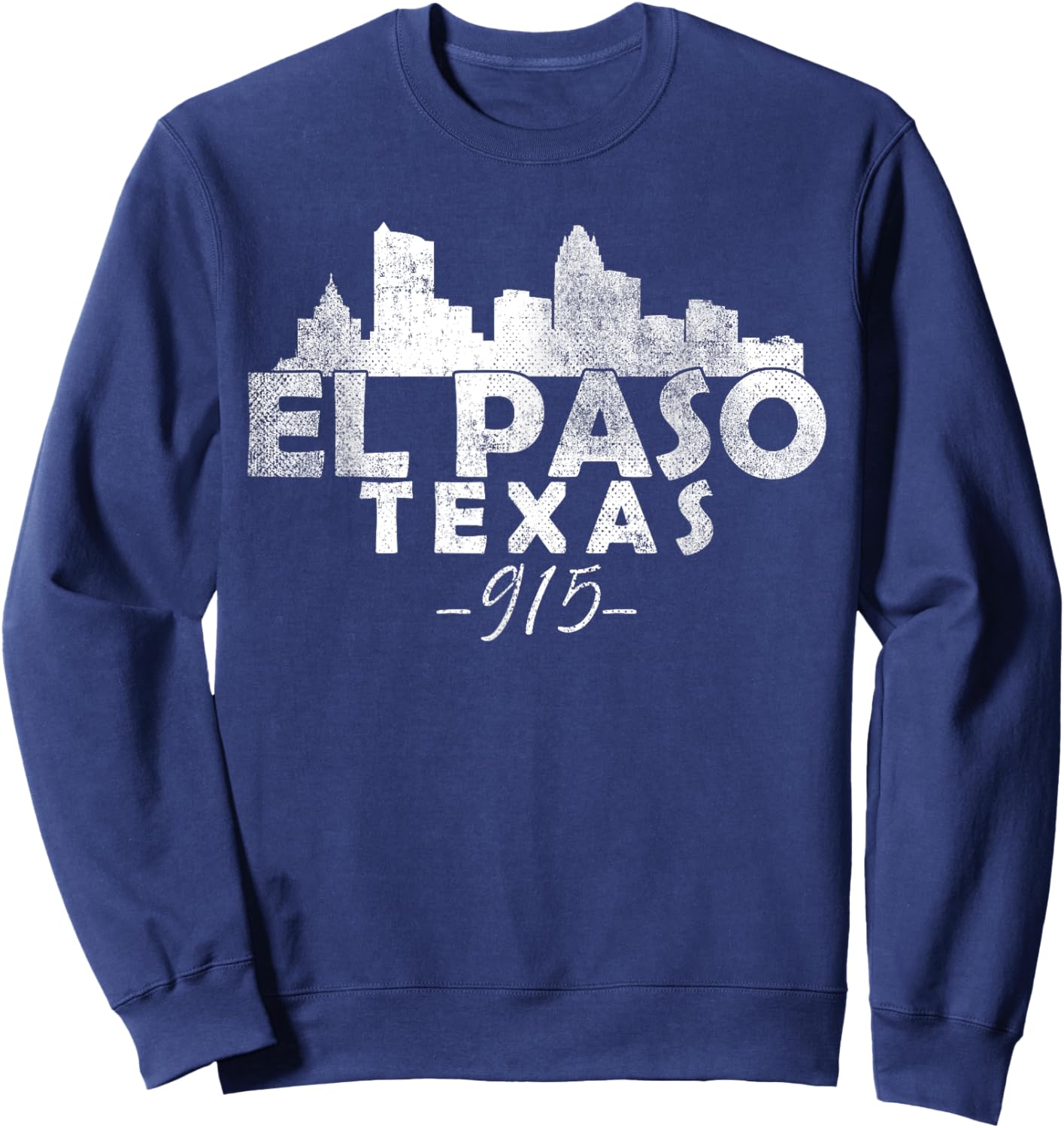 El Paso Texas TX | skyline Sweatshirt - Sweatshirt | Navy