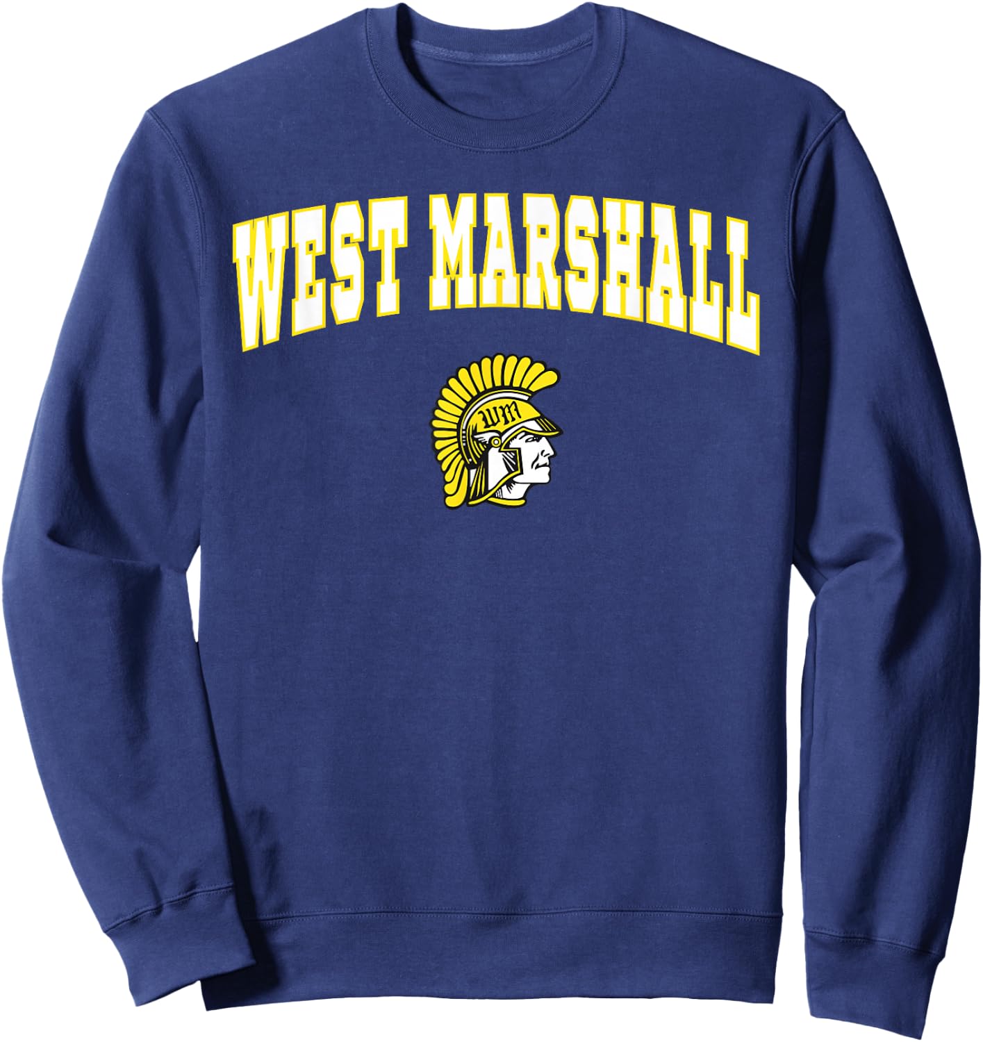 West Marshall High School Trojans Sweatshirt - Sweatshirt | Navy