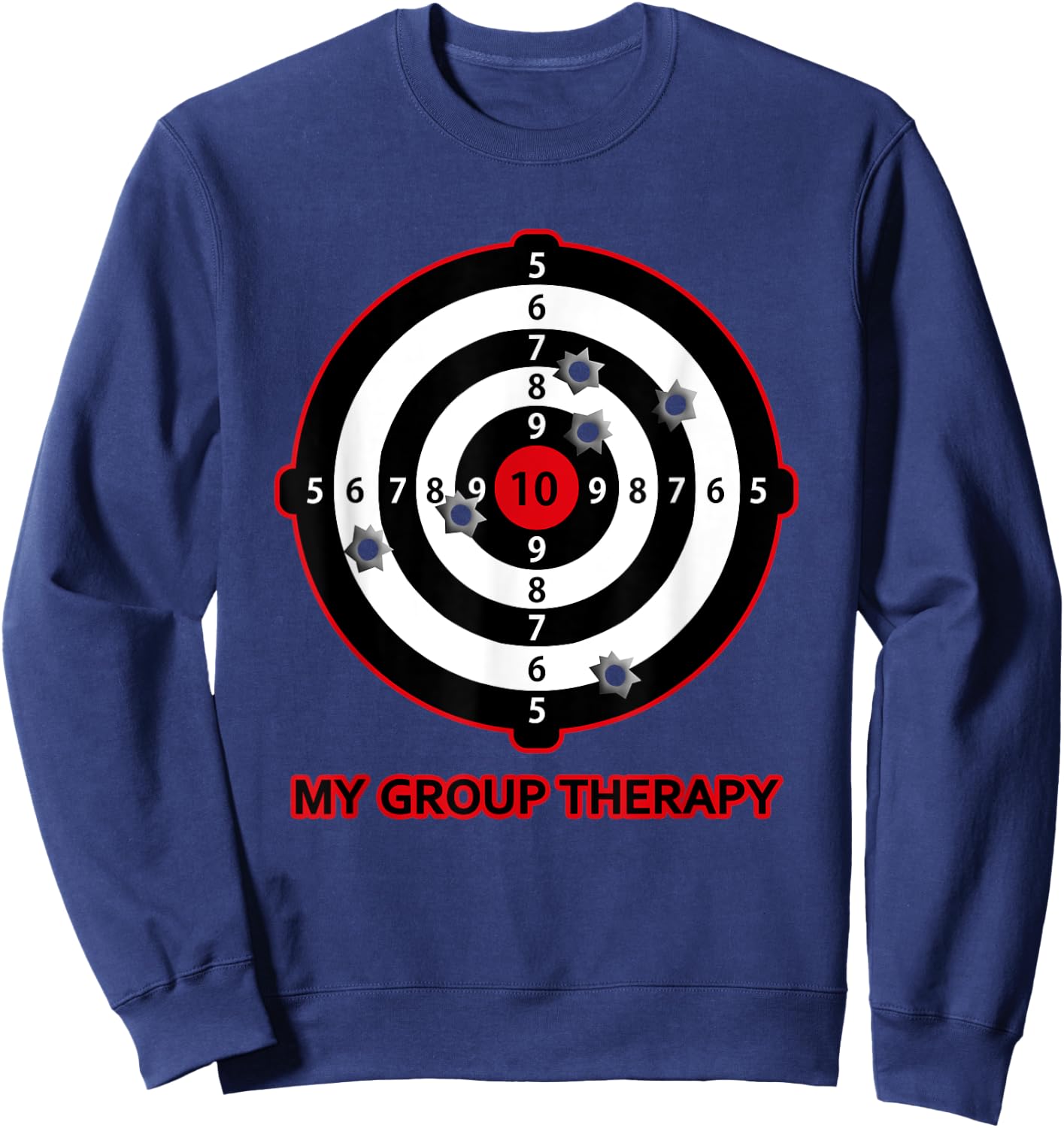 My Group Therapy Funny Gun Shooting Range Gift Women Sweatshirt - Sweatshirt | Navy