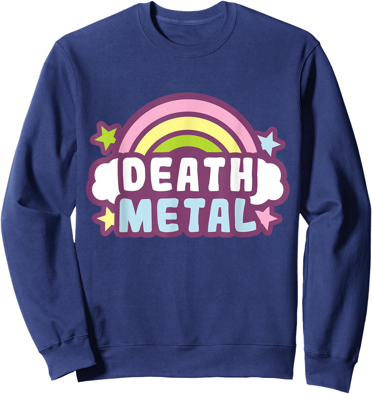 Death Metal Rainbow Sweatshirt - Sweatshirt | Navy