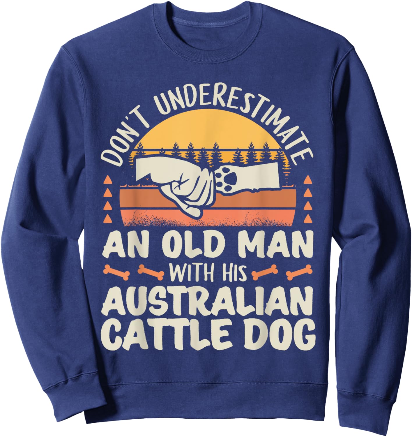 Australian Cattle Dog Shirt Men Women Dog Mom Dog Lover Sweatshirt - Sweatshirt | Navy