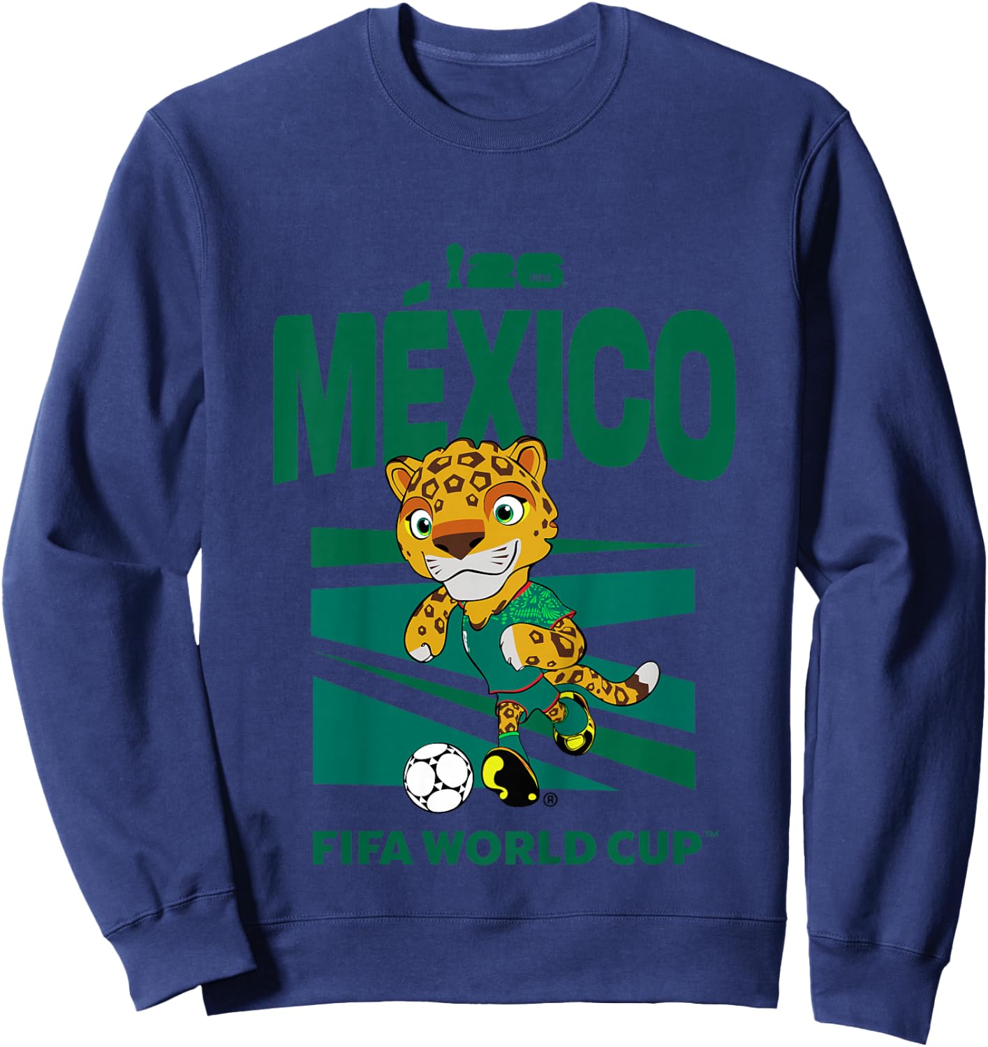 Kids FIFA World CUP26 Mexico Mascot Ball Sweatshirt - Sweatshirt | Navy