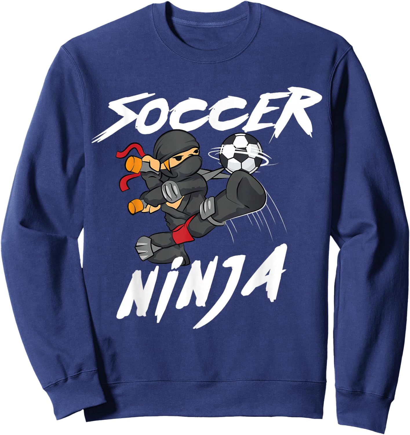 Cool Soccer Art Boys Kid Soccer Lovers Soccer Player Sweatshirt - Sweatshirt | Navy