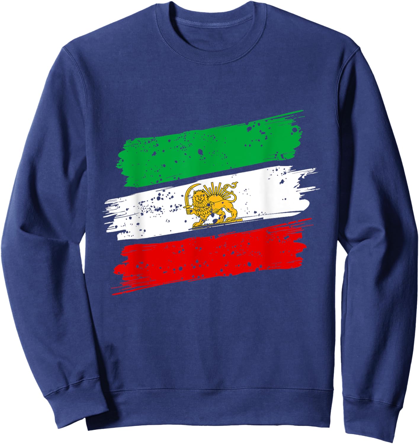 Iran,Iran Lion Sun Flag,Persian,Iran Flag. Sweatshirt - Sweatshirt | Navy