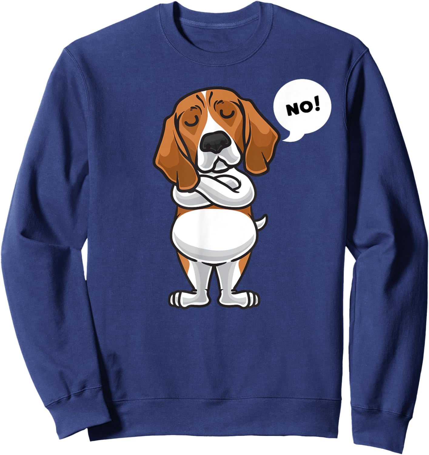 Stubborn Beagle Dog Owner funny Women Girls Kids Sweatshirt - Sweatshirt | Navy