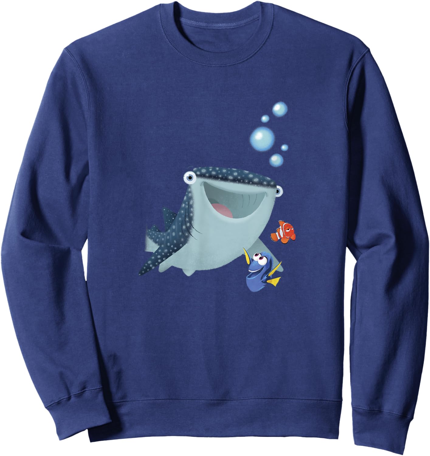 Disney Pixar Finding Dory Marlin & Destiny The Whale Sketch Sweatshirt - Sweatshirt | Navy