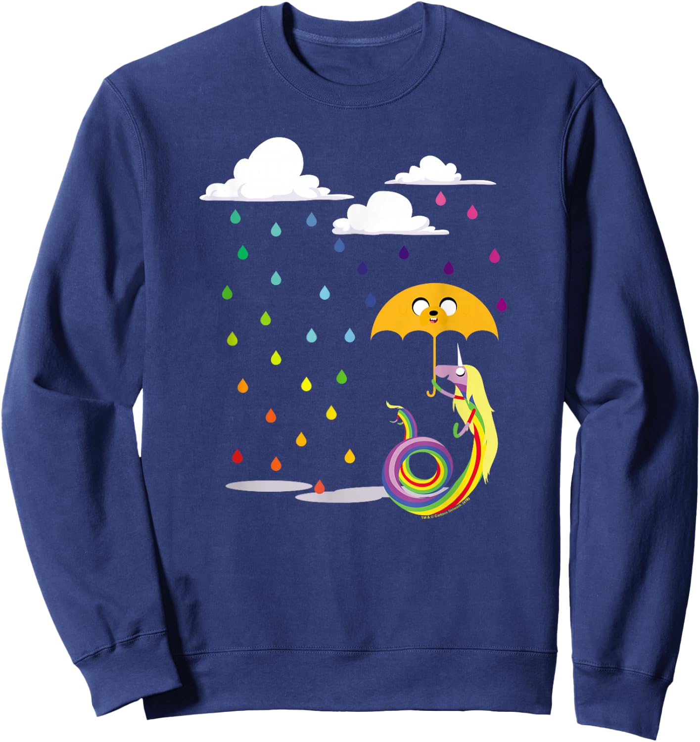 Adventure Time Lady in The Rain Small Sweatshirt - Sweatshirt | Navy