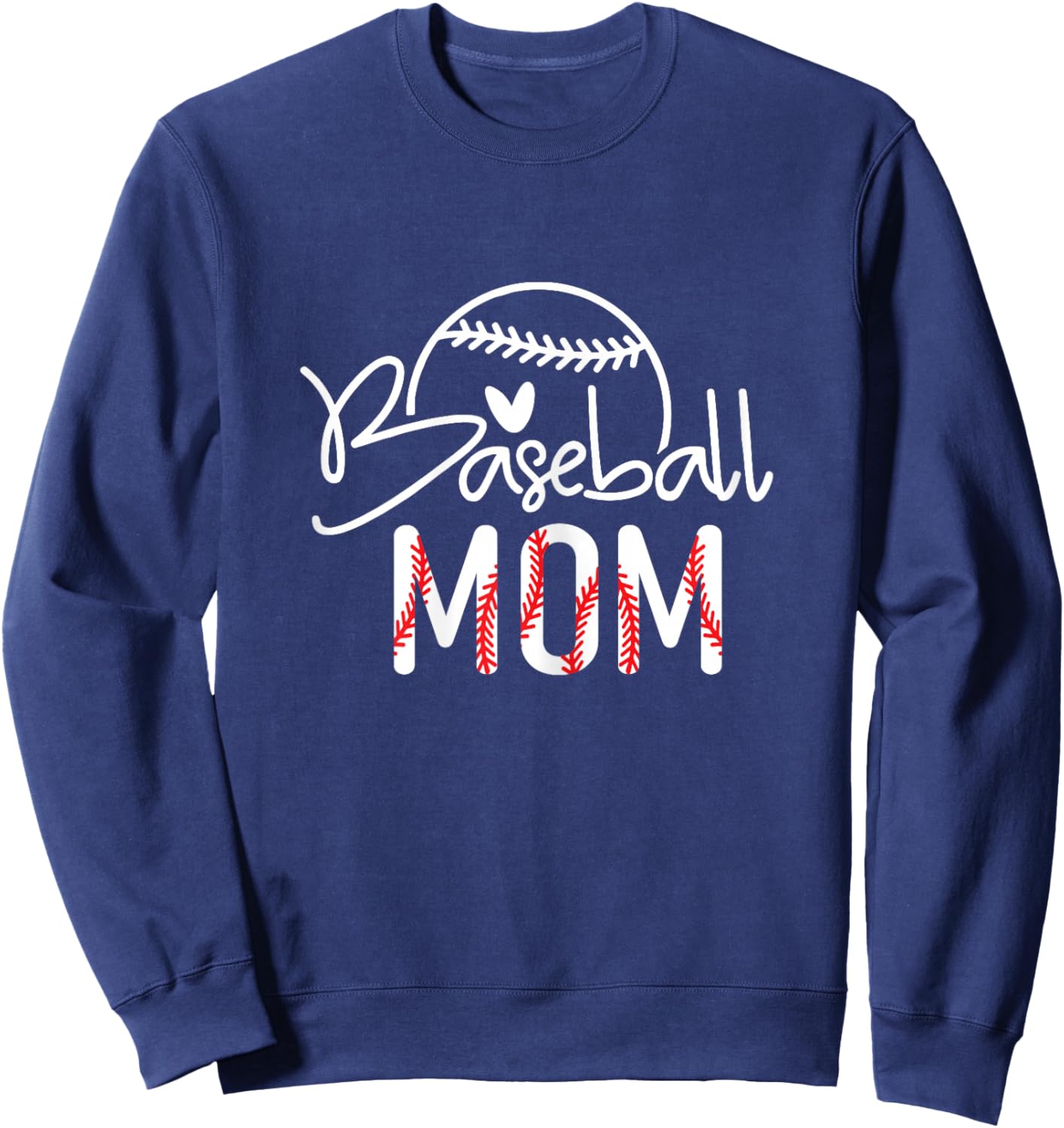 Baseball Mom Baseball Player Game Day Sports Mom Sweatshirt - Sweatshirt | Navy