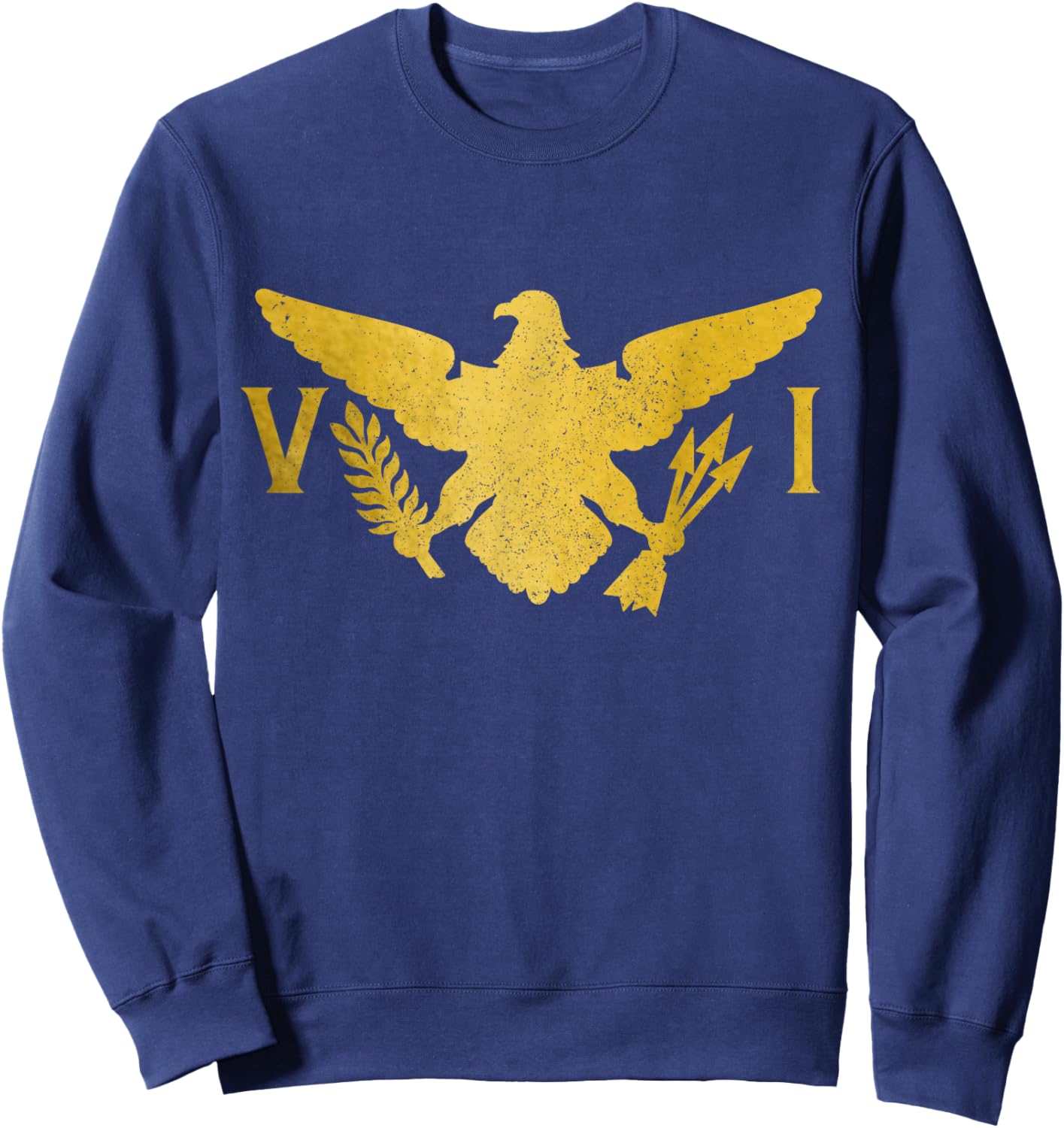 US Virgin Islands USVI Flag Pride Souvenir Sweatshirt - Sweatshirt | Navy
